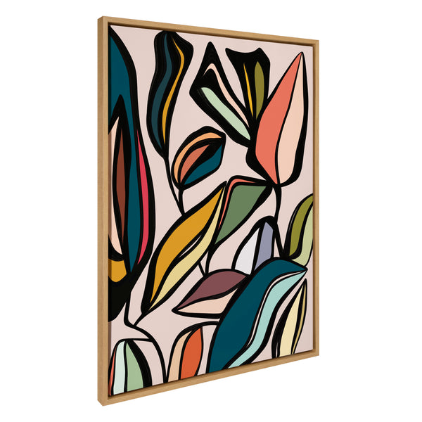 kate & laurel Sylvie Fanciful Ficus Framed Canvas by Alicia Bock