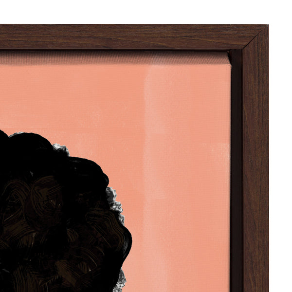 Kate & Laurel Sylvie Fashion Girl 3 Framed Canvas By Kendra Dandy Of Bouffants And Broken Hearts