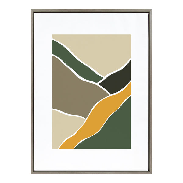 kate & laurel Sylvie Fields of Sun 3 Framed Canvas by Maja Mitrovic of Makes My Day Happy