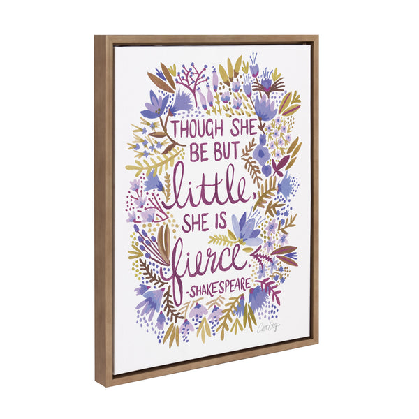 Kate & Laurel Sylvie Fierce Framed Canvas By Cat Coquillette