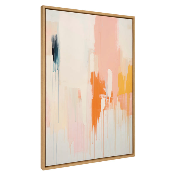 kate & laurel Sylvie Fiesta Abstract Framed Canvas by Amy Lighthall