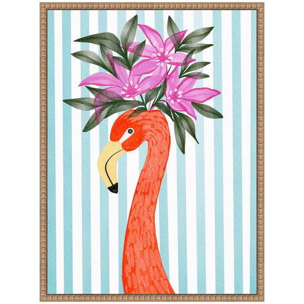 Kate & Laurel Sylvie Flamingo Framed Canvas By Nikita Jariwala