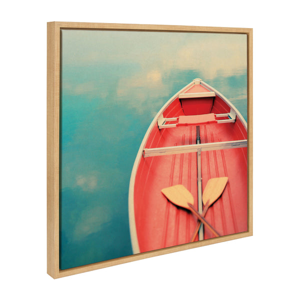kate & laurel Sylvie Floating on a Cloud Framed Canvas by Alicia Bock