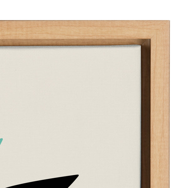Kate & Laurel Sylvie Floral Bunny Framed Canvas By Rachel Lee Of My Dream Wall
