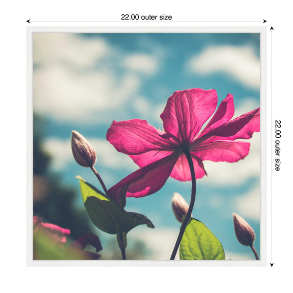 Kate & Laurel Sylvie Flower In The Sky Framed Canvas By Stephanie Klatt