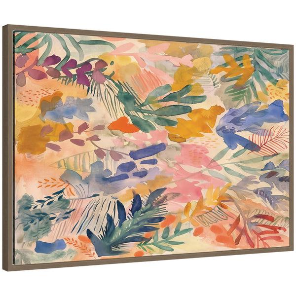 kate & laurel Sylvie Flower Market Framed Canvas by Amy Lighthall