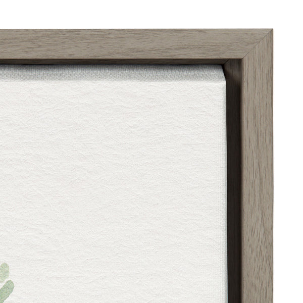Kate & Laurel Sylvie Flowers And Ferns Framed Canvas By Patricia Shaw