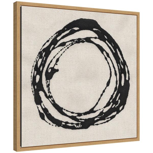 Kate & Laurel Sylvie Flowing Circle Abstract 2 Framed Canvas By The Creative Bunch Studio