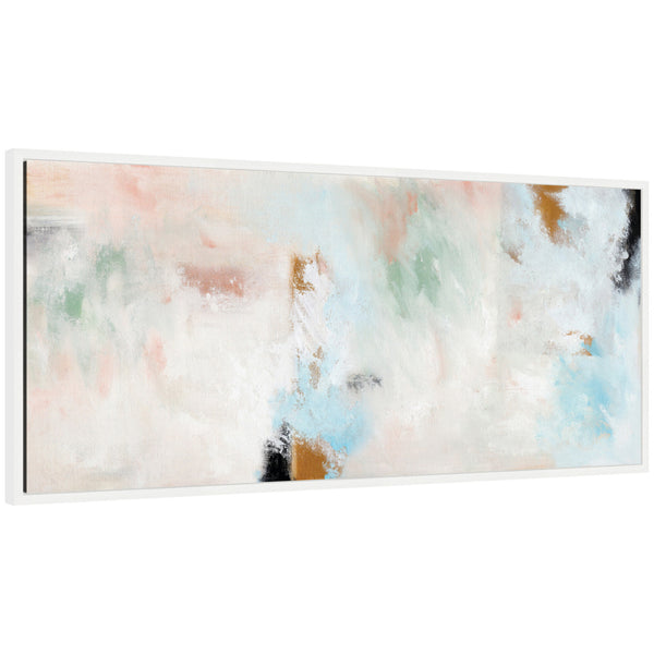 Kate & Laurel Sylvie Foggy Ice Forest Framed Canvas By Nikita Jariwala