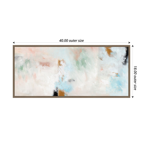 Kate & Laurel Sylvie Foggy Ice Forest Framed Canvas By Nikita Jariwala