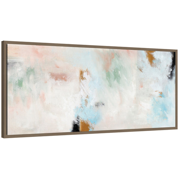 kate & laurel Sylvie Foggy Ice Forest Framed Canvas by Nikita Jariwala