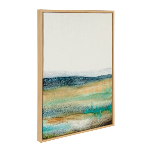 kate & laurel Sylvie Foggy Mountain Framed Canvas by Xizhou Xie