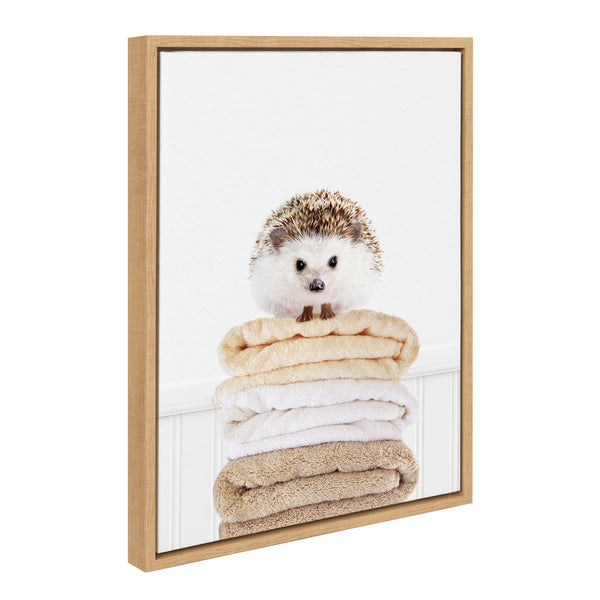 kate & laurel Sylvie Fold Hedgehog 1 Framed Canvas by Amy Peterson Art Studio