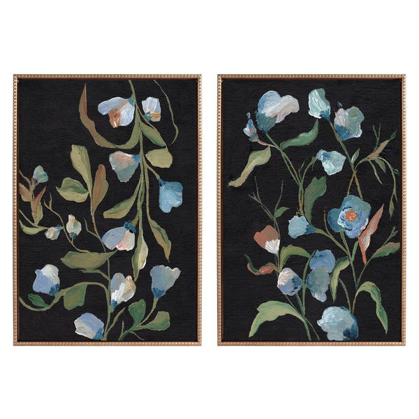 kate & laurel Sylvie Foliage I and Foliage III Framed Canvas Art Set by Nikita Jariwala