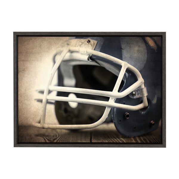 kate & laurel Sylvie Football Helmet Framed Canvas by Shawn St. Peter