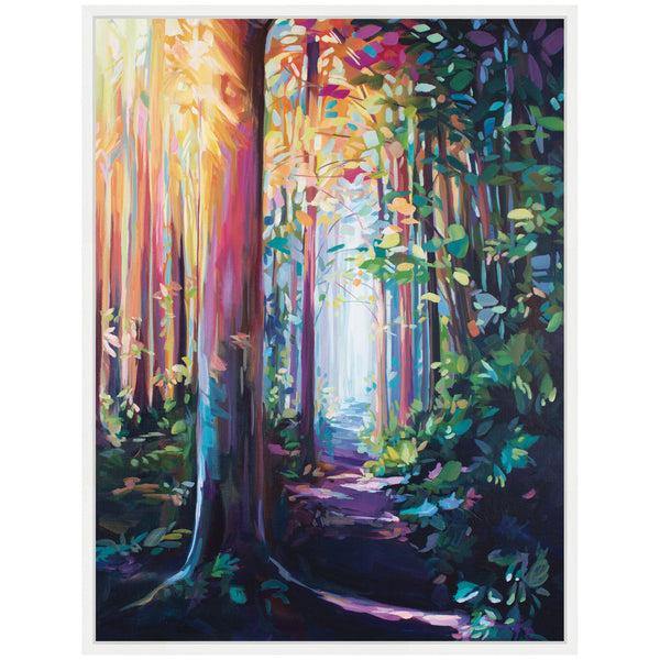 Kate & Laurel Sylvie Forest Path 2 Framed Canvas By Rachel Christopoulos