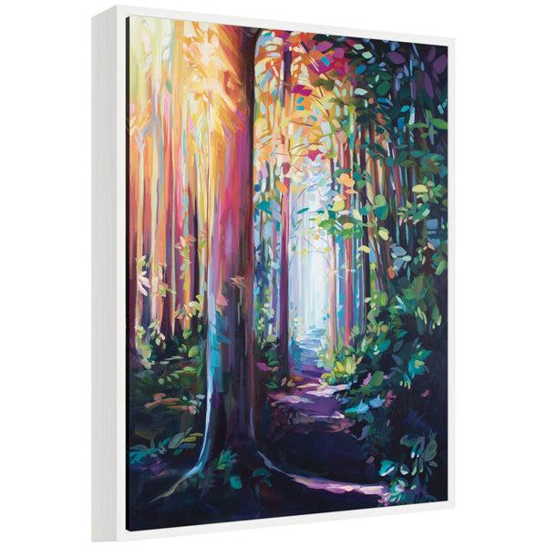 kate & laurel Sylvie Forest Path 2 Framed Canvas by Rachel Christopoulos