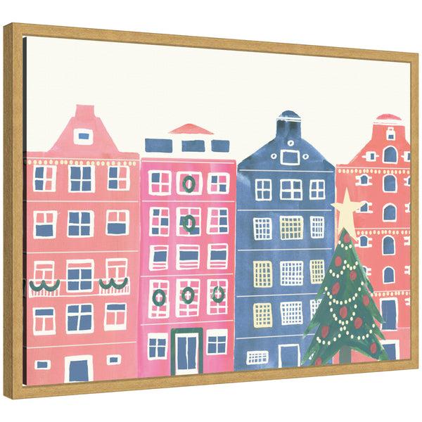 kate & laurel Sylvie Framed Canvas Festive Home by Teju Reval