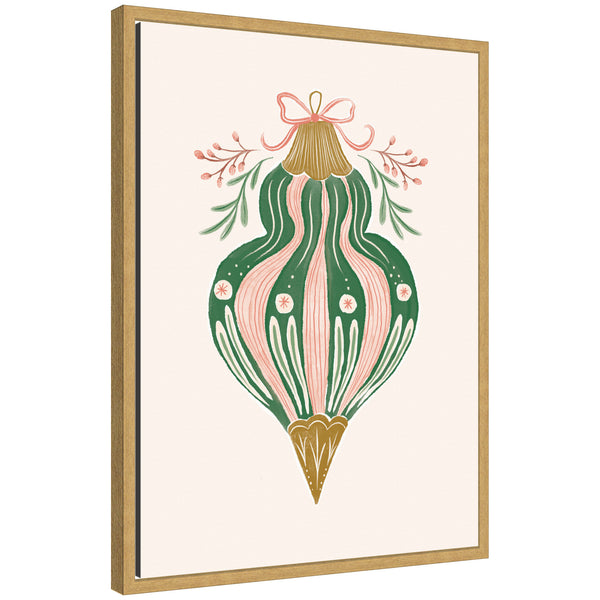 kate & laurel Sylvie Framed Canvas Holiday Ornament Collection 4 by Jill Labieniec