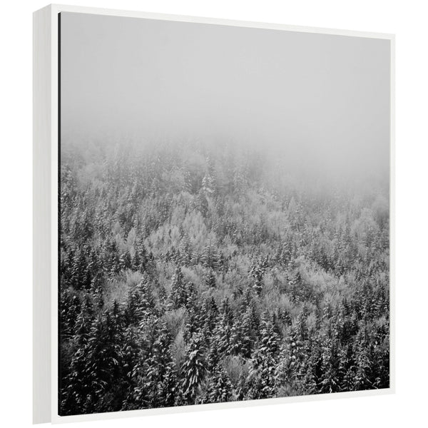 kate & laurel Sylvie Framed Canvas Lake Konigsee Snow Covered Trees by Laura Evans