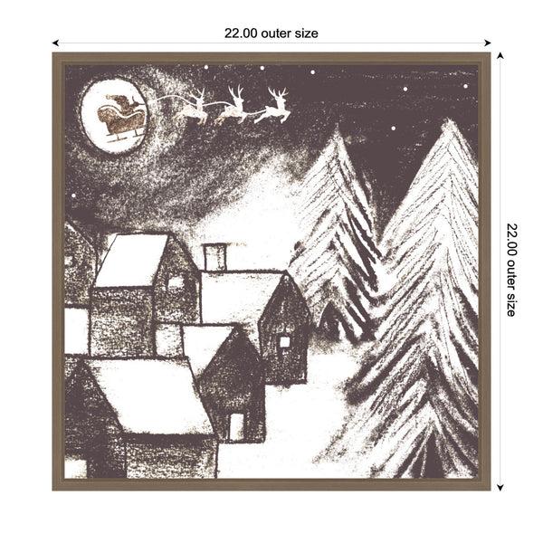 Kate & Laurel Sylvie Framed Canvas Magical Night By Teju Reval