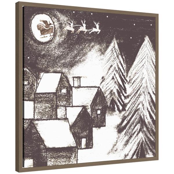 kate & laurel Sylvie Framed Canvas Magical Night by Teju Reval