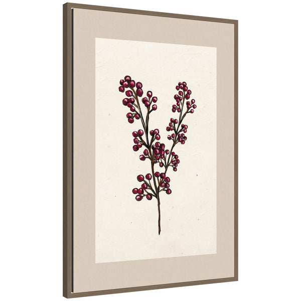 kate & laurel Sylvie Framed Canvas Silver and Pine 22 by Pam Vale