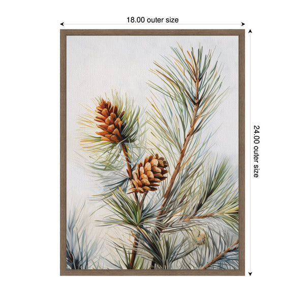 Kate & Laurel Sylvie Framed Canvas The Quiet Pine Forest I By The Creative Bunch Studio