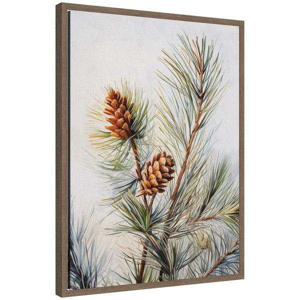 kate & laurel Sylvie Framed Canvas The Quiet Pine Forest I by The Creative Bunch Studio
