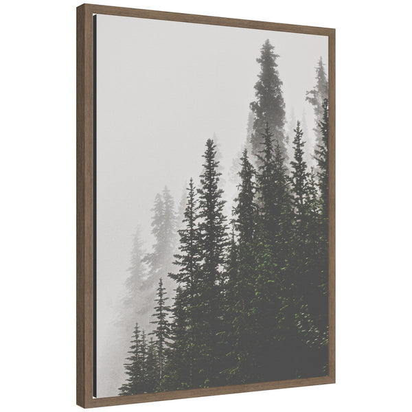 kate & laurel Sylvie Framed Canvas Tree Top Mountains by Alicia Abla