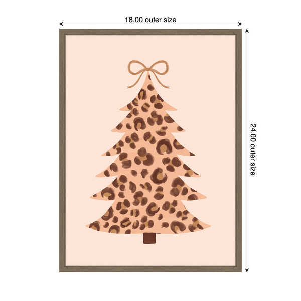 Kate & Laurel Sylvie Framed Canvas Trendy Tree By Aislinn Simmonds Duchess Plum