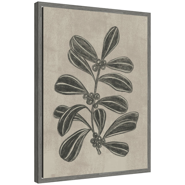 kate & laurel Sylvie Framed Canvas Winter Berry ll by Nikita Jariwala