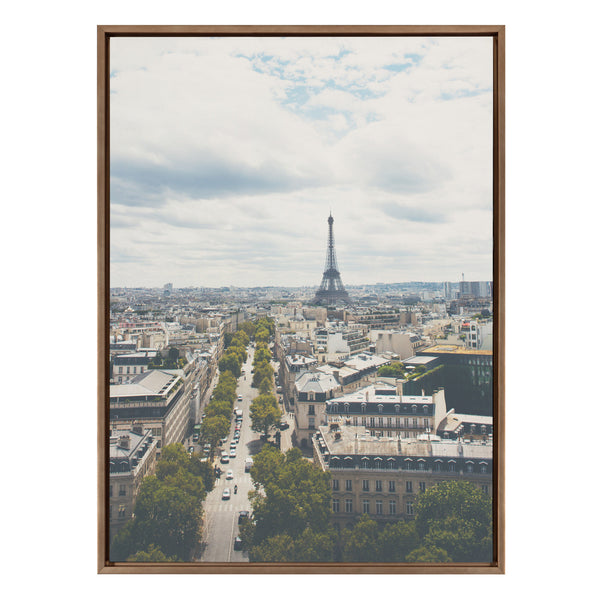 kate & laurel Sylvie France Framed Canvas by Laura Evans