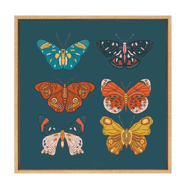 Kate & Laurel Sylvie Free Wings Framed Canvas By Oris Eddu