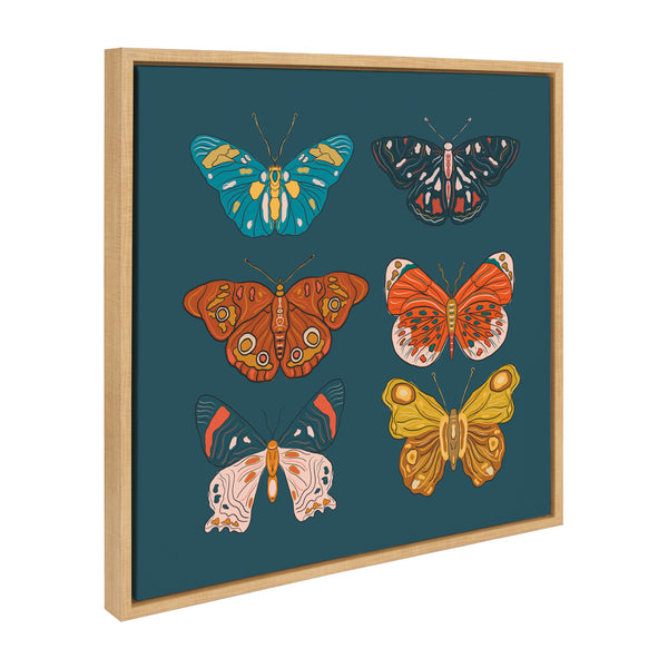 Kate & Laurel Sylvie Free Wings Framed Canvas By Oris Eddu
