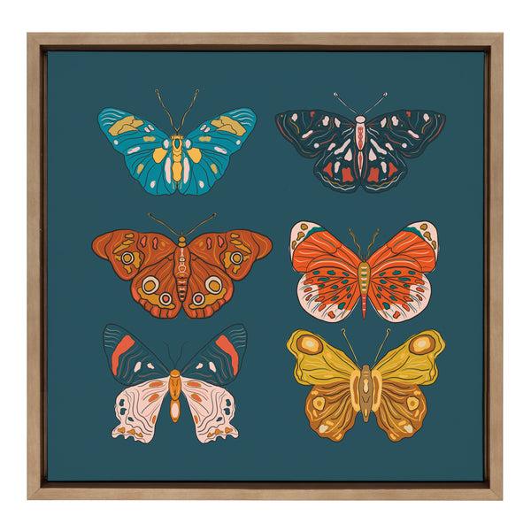 kate & laurel Sylvie Free Wings Framed Canvas by Oris Eddu