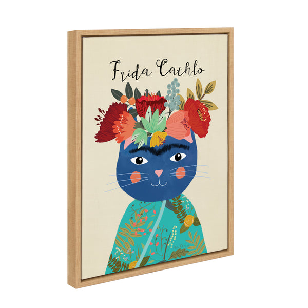 Kate & Laurel Sylvie Frida Cathlo Framed Canvas By Mia Charro