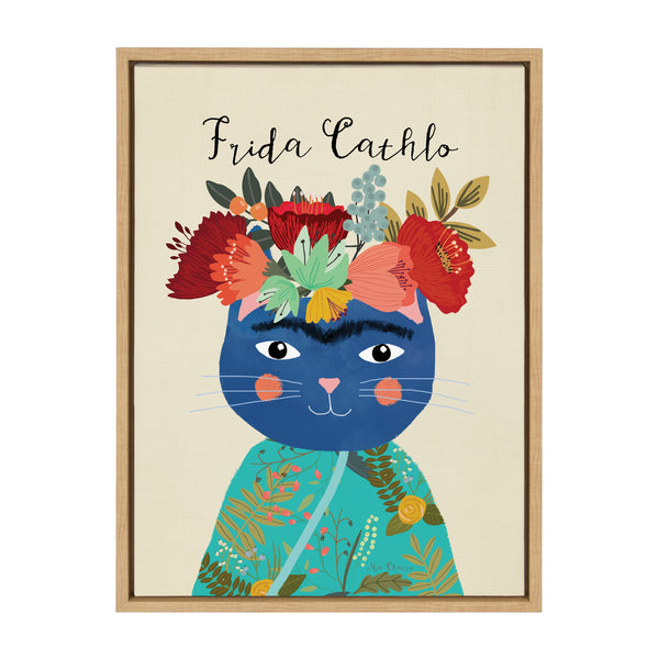 kate & laurel Sylvie Frida Cathlo Framed Canvas by Mia Charro