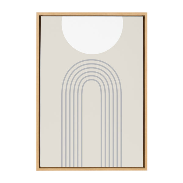 Kate & Laurel Sylvie Full Moon Over The Mountain Top Framed Canvas By The Creative Bunch Studio