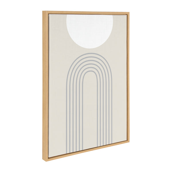 Kate & Laurel Sylvie Full Moon Over The Mountain Top Framed Canvas By The Creative Bunch Studio