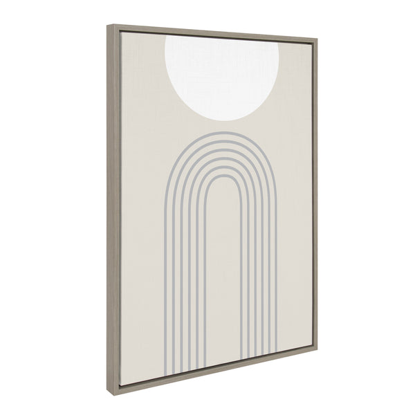kate & laurel Sylvie Full Moon over the Mountain Top Framed Canvas by The Creative Bunch Studio