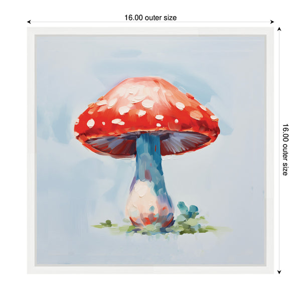 Kate & Laurel Sylvie Funky Magical Fly Agaric Mushroom Framed Canvas By The Creative Bunch Studio
