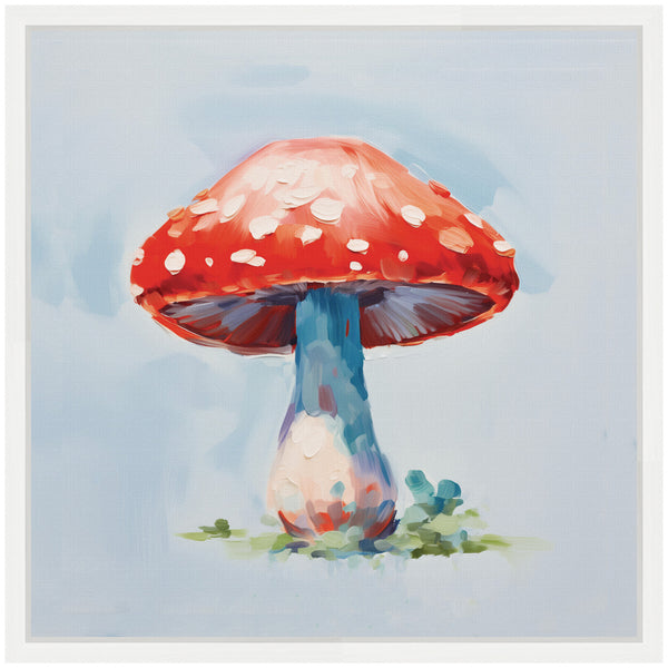 Kate & Laurel Sylvie Funky Magical Fly Agaric Mushroom Framed Canvas By The Creative Bunch Studio
