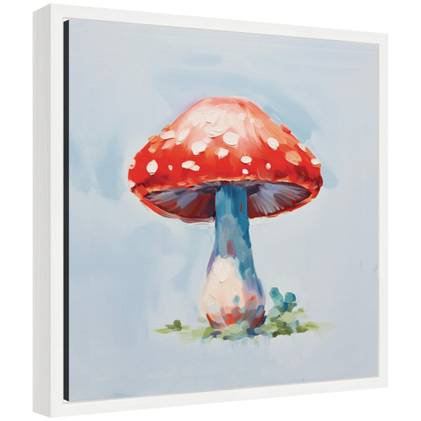 kate & laurel Sylvie Funky Magical Fly Agaric Mushroom Framed Canvas by The Creative Bunch Studio