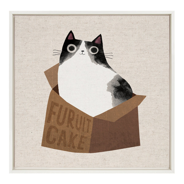 Kate & Laurel Sylvie Furuit Cake Framed Canvas By Planet Cat