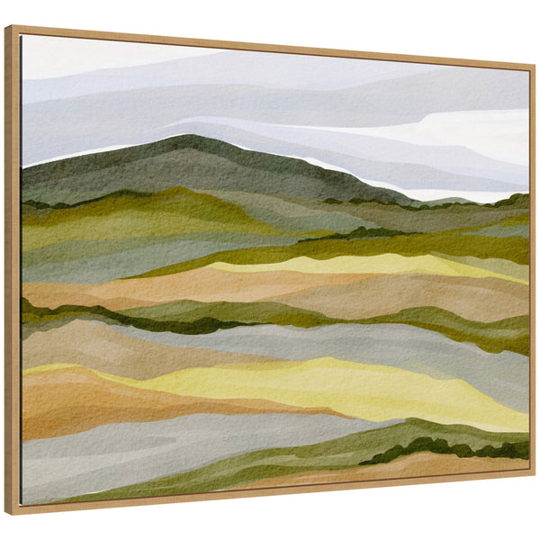 kate & laurel Sylvie Gentle Wilderness Framed Canvas by Nikita Jariwala