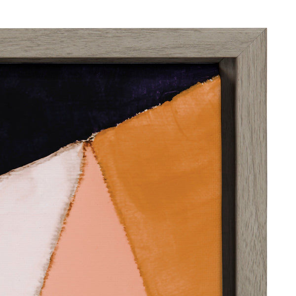 Kate & Laurel Sylvie Geo Abstract Framed Canvas By Amy Lighthall