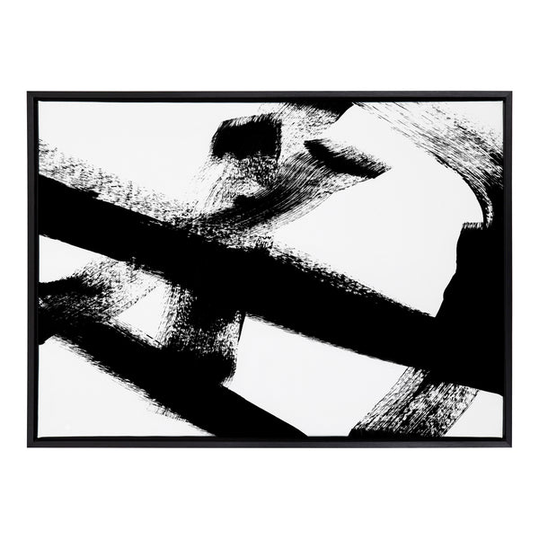 Kate & Laurel Sylvie Gesture I BW Framed Canvas By Amy Lighthall