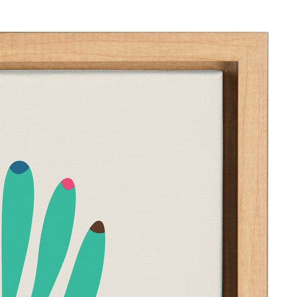 Kate & Laurel Sylvie Giraffe Love Framed Canvas By Rachel Lee Of My Dream Wall