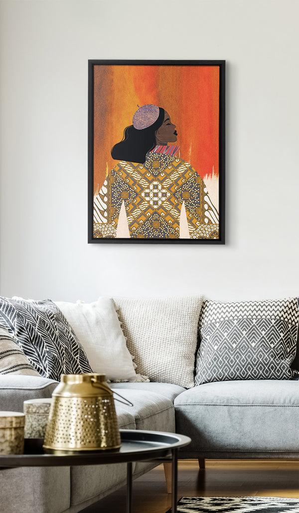 Kate & Laurel Sylvie Girlie Girl Framed Canvas By Nikki Chu